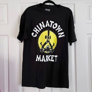 Chinatown MARKET x Dolls Kill Smiley Ball Gag Graphic Tee Cotton Black Large NEW